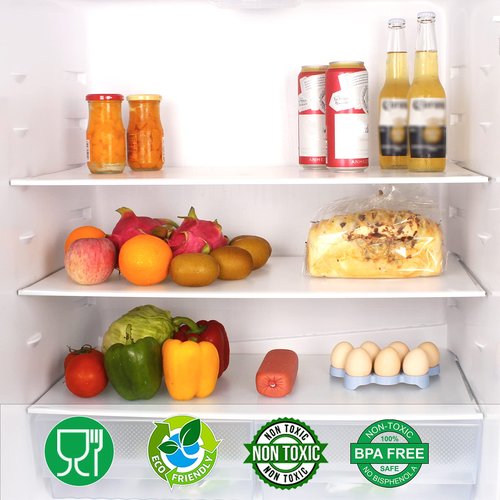 Shelf Liner, Non-Slip Cabinet Liner, Washable Oil-Proof for Kitchen Cabinet, Shelves, Refrigerator, Storage, Desks, 12 Inches x 10 FT, Non Adhesive Drawers Liner… (12 Inches x 10 FT x 6 Rolls)