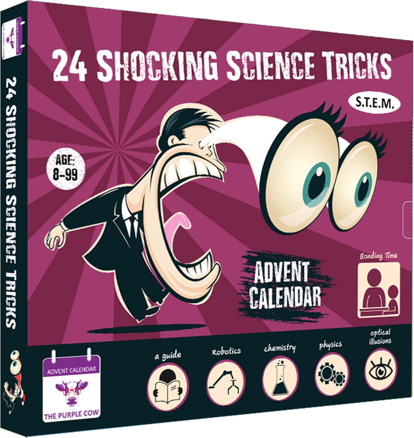 The Purple Cow Advent Calendar - Shocking Science Tricks for Kids Aged 8+ | Perfect STEM Gift
