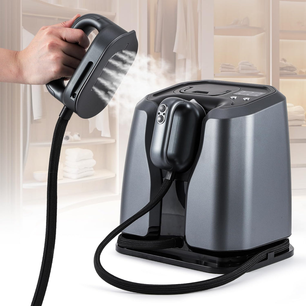 2200W Professional Steam Station | Dual Rapid Heat System & 1.2L Tank for 65 Mins of Steam - Silver-Grey