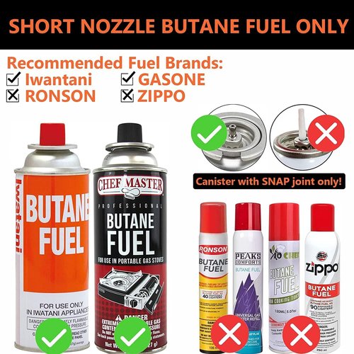 Culinary Professional Kitchen Cooking Torch - Adjustable Flame Butane Torch for Cooking | Versatile & Easy to Use