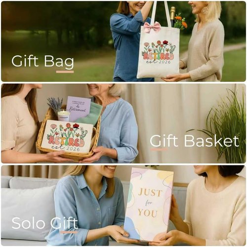 Maciebelle Retirement Gift for Women 2026 - Stylish Canvas Tote Bag for Celebrating New Beginnings