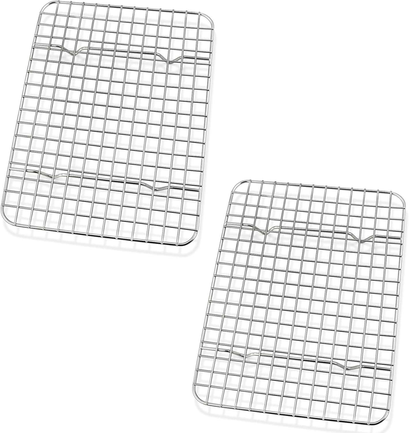 P&P CHEF Stainless Steel Cooling Baking Rack Set - Heavy Duty, Oven & Dishwasher Safe, 8.75 Inch