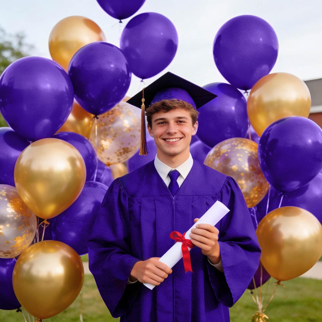 Purple Latex Balloons by [Brand Name] - 110pcs 12-Inch for Birthday Parties & Baby Showers
