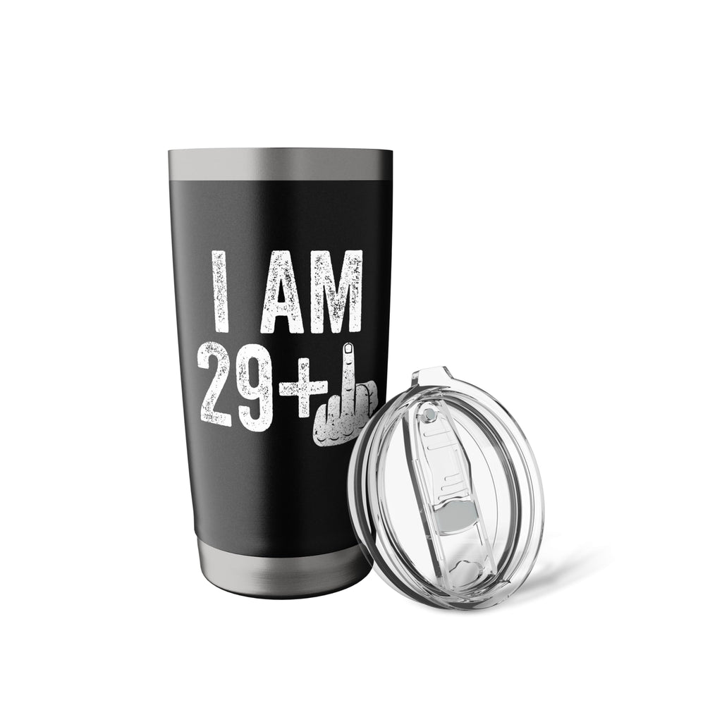 I Am 29 Plus 1 Middle Finger Tumbler Cup 30th Birthday Mug Stainless Steel Insulated Tumbler