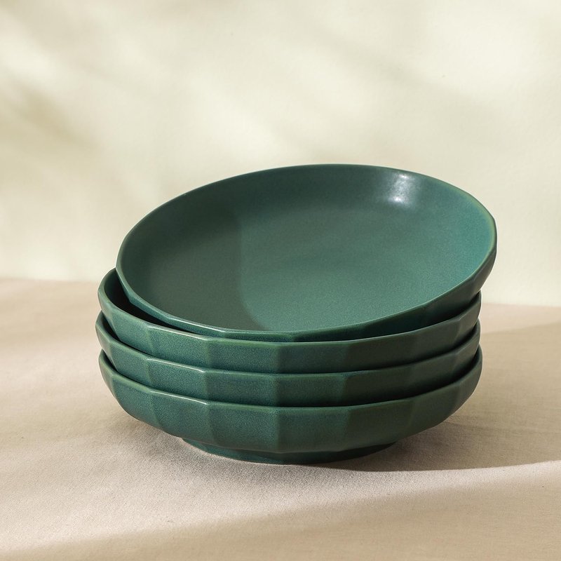 Stone Lain Rio 4-Piece Dinner Plate Set Stoneware, Green