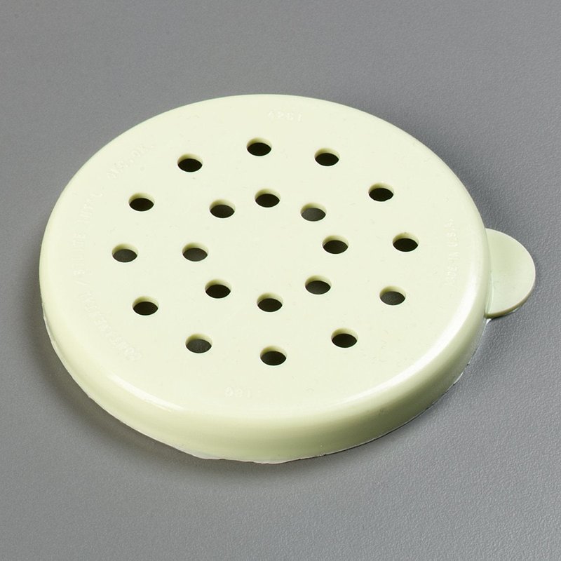 Carlisle FoodService Products 426104 Polyethylene Cheese Dredge Lid Only, 3.12" Diameter, Yellow (Case of 12)