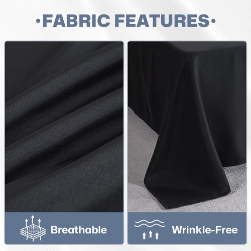 Lavisun Flat Sheets only,6 Pack Bulk Top Sheets for Massage Table, Home, Dorm Bed Sheet & Curtain,Soft & Breathable Bed Sheets (California King, Black)