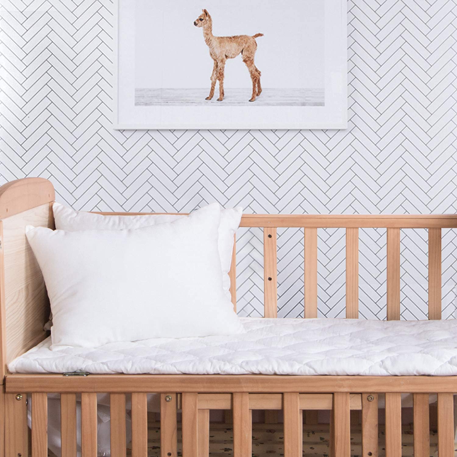 FLXXIE 2 Pack Small Cotton Down Alternative Pillows, Super Soft and Breathable Small Pillows for Sleeping, Travel, 13x18 Inches