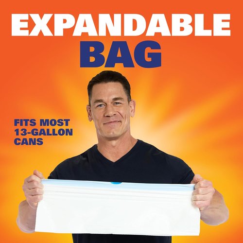Hefty Ultra Strong 13 Gallon Trash Bags - Leak-Resistant & Puncture-Proof | Fabuloso Scent, 50 Count