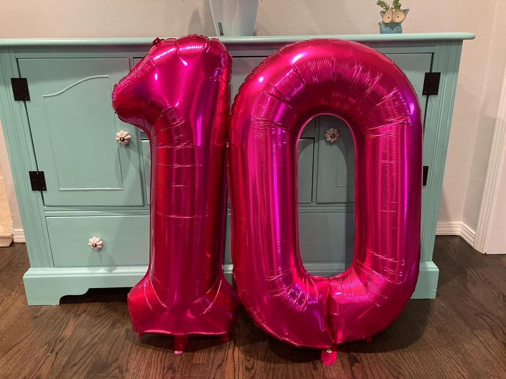 Number Balloons - 40 Inch Hot Pink 1 Balloon for 1st Birthday Party Decorations & Baby Showers