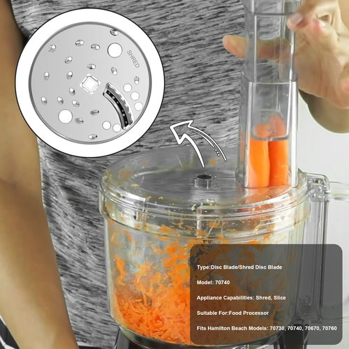 SLICE SHRED DISC BLADE for Hamilton Beach Food Processor 70730 70670 70740 70760
