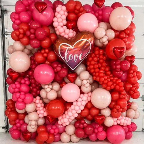 Awenztech Red Balloons - 12-Inch Latex Party Balloons | 50pcs for Baby Showers, Weddings & Birthdays