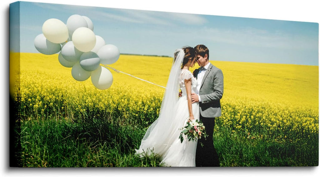 VYPEROCK Custom Wall Canvas Print - 36 x 72 Inch Personalized HD Photo Art for Home Office Decor