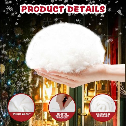 Fake Snow Blanket by [Brand Name] - 3 X 8 Ft Soft Fluffy Artificial Snow for Holiday Decor