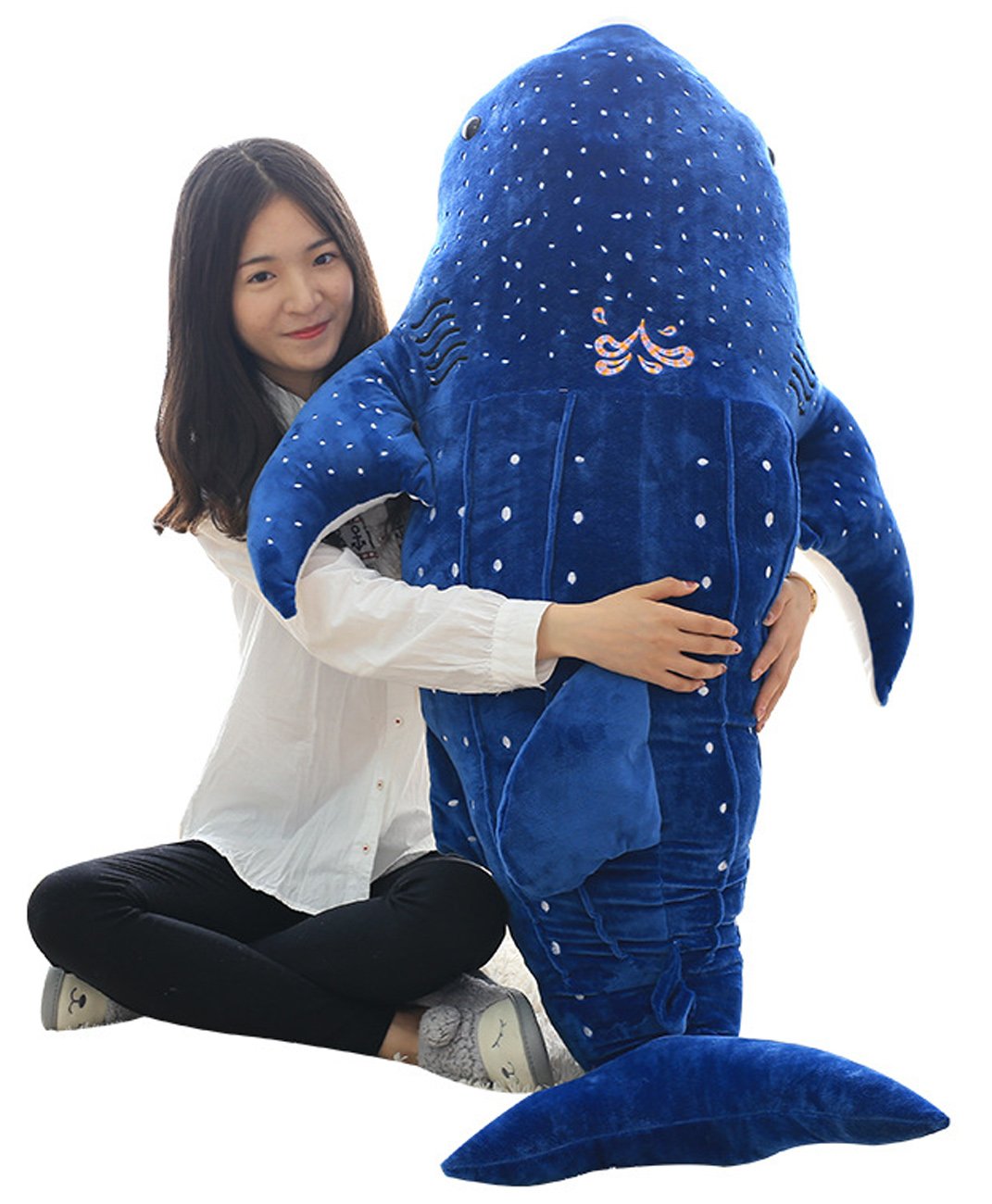 CZFRIEND Creative Whale Shark Pillow Plush Doll Nap Pillow