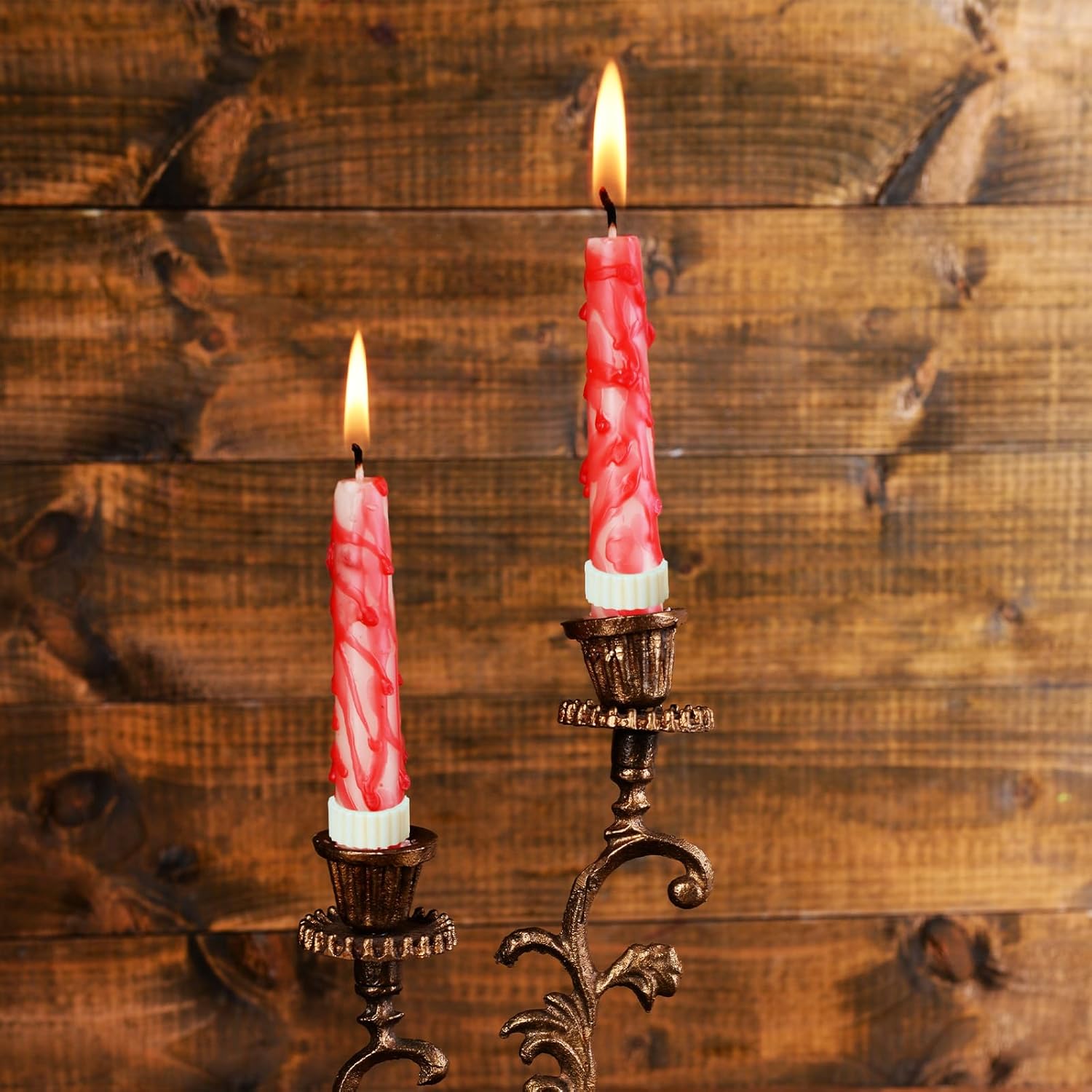 Skiennix Silicone Taper Candle Hugger Grips - 8PCS Candle Holders for Weddings & Home Decor