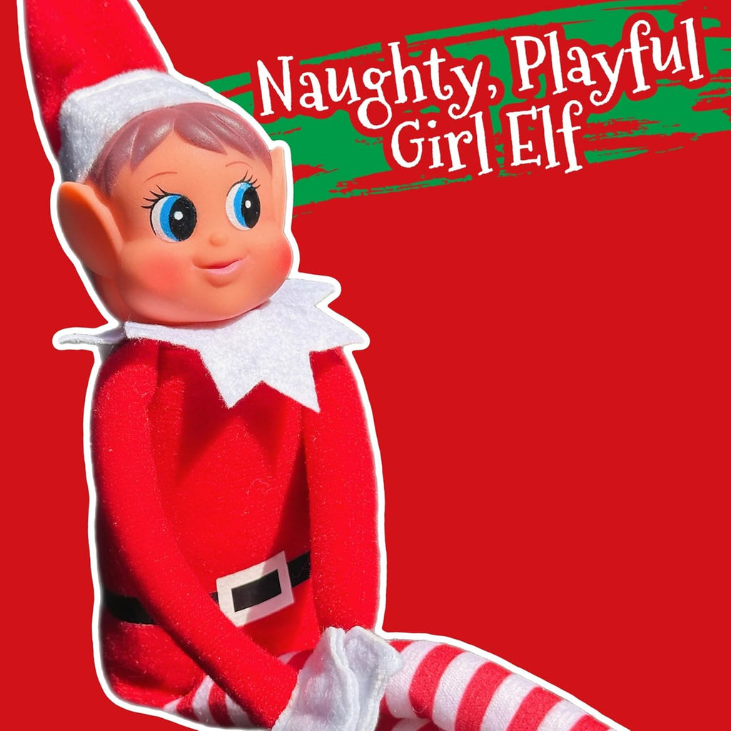 Regine Switzerland Christmas Elf Plush Toy - 12 Inches with Attachable Arms for Display