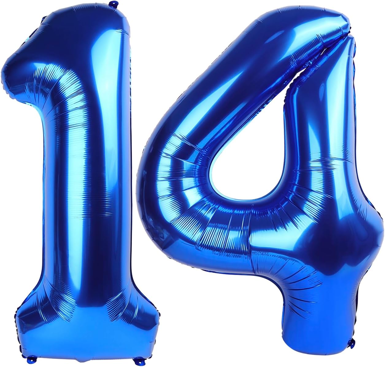 Skiennix 14 Balloon Numbers - Large Dark Blue 40 Inch Foil Balloons for Birthdays & Weddings