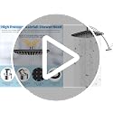 10-Inch Rain Shower Head with 12-Inch Adjustable Metal Extension Arm
