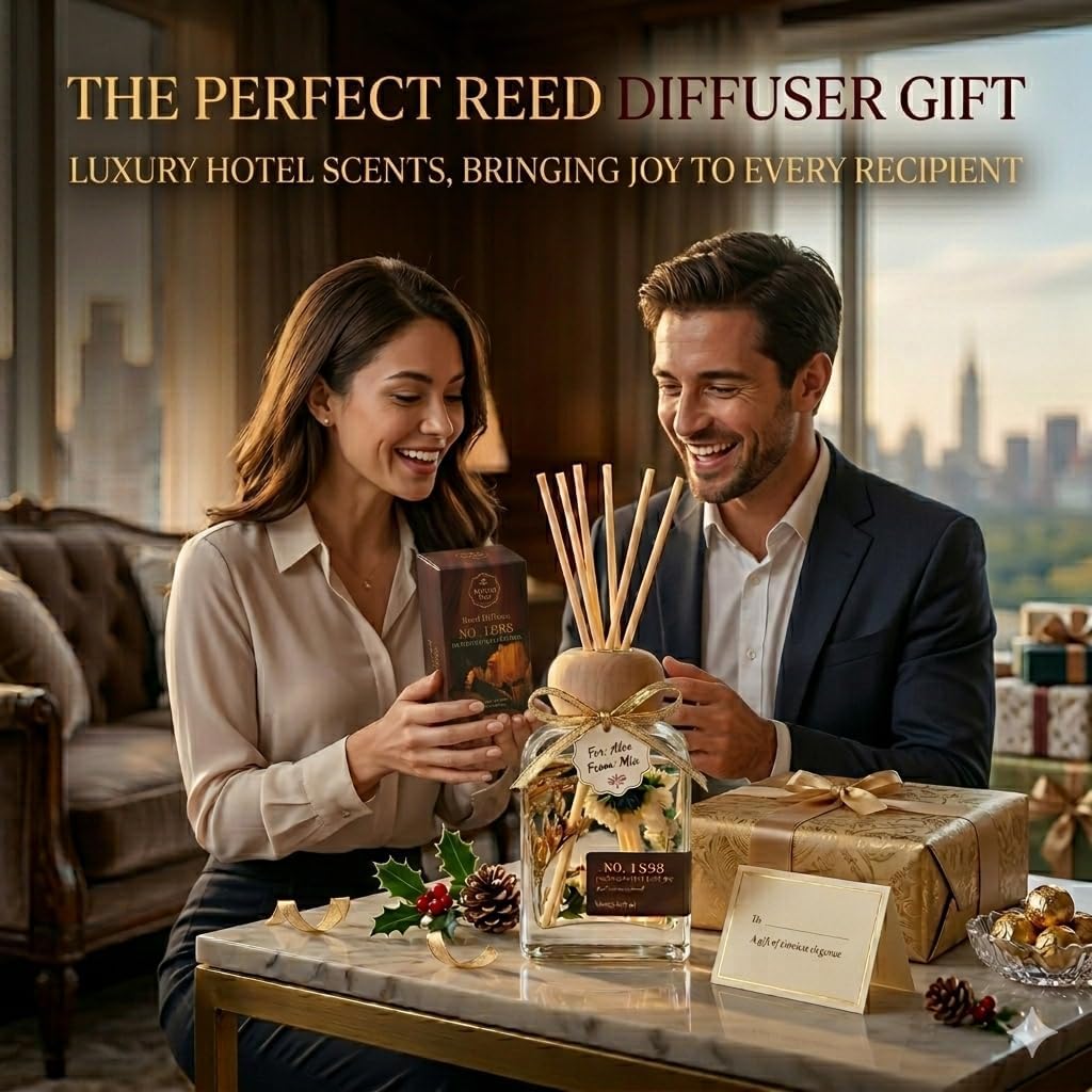 Ritz Carlton Luxury Reed Diffuser - 100ml | No.1898 Hotel Collection | Long-Lasting Home & Office Scent