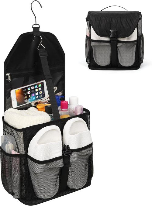 Ethereal Hanging Mesh Shower Caddy - Portable Large Capacity Bag for College Dorms & Gym Essentials