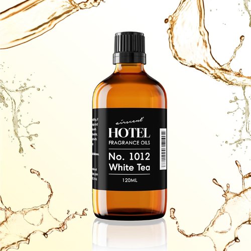 AirScent Hotel Diffuser Oil No. 1012 - Premium White Tea Scent for Ultrasonic Diffusers | 10 mL Glass Dropper Bottle