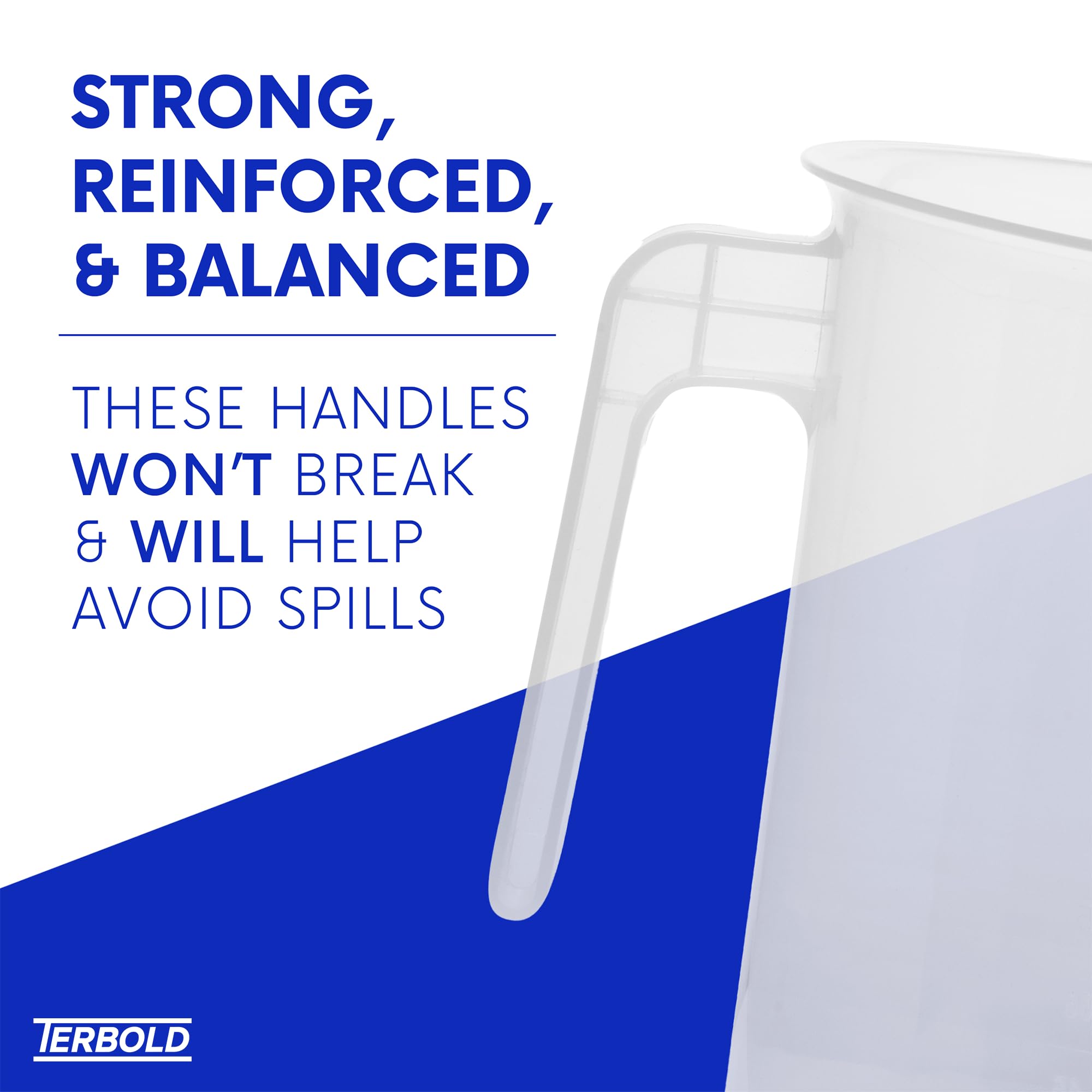 1 Gallon Measuring Pitcher | 3.785 Liter Shatterproof Plastic Large Graduated Mixing Pitchers, 1 Gallon (128 Fl Oz)