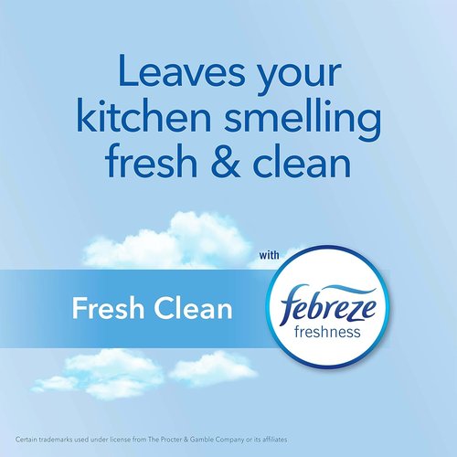 Glad ForceFlex MaxStrength Kitchen Trash Bags - 13 Gallon, Fresh Clean Scent with Febreze | 34 Count
