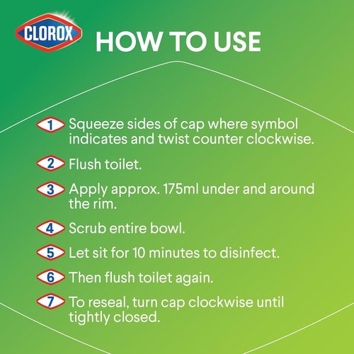 Clorox Toilet Bowl Cleaner - Fresh Scent | 24 Fl Oz for Powerful Cleaning Action