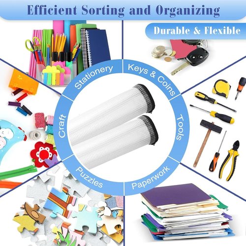 Jetec 32 Pcs Mesh Zipper Bags - Waterproof Reusable Storage Pouches for Toys & Organizers | Black, 5.1 x 4.1 Inch