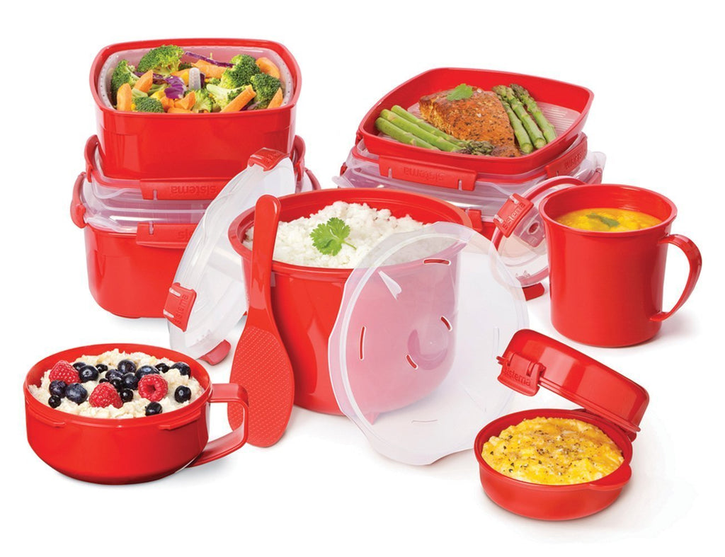 Sistema Red/Clear Microwave Porridge Bowl 850 ml