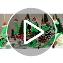 Personalized Christmas Ornament 2026 – Flat Santa Hat Green Letter Design M (Yanlisenti)
