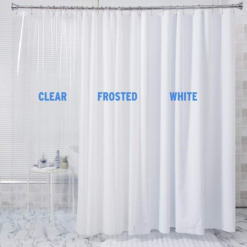 BINO Clear Shower Curtain Liner - Durable 70"x72" PEVA 8G for a Fresh Bathroom Look