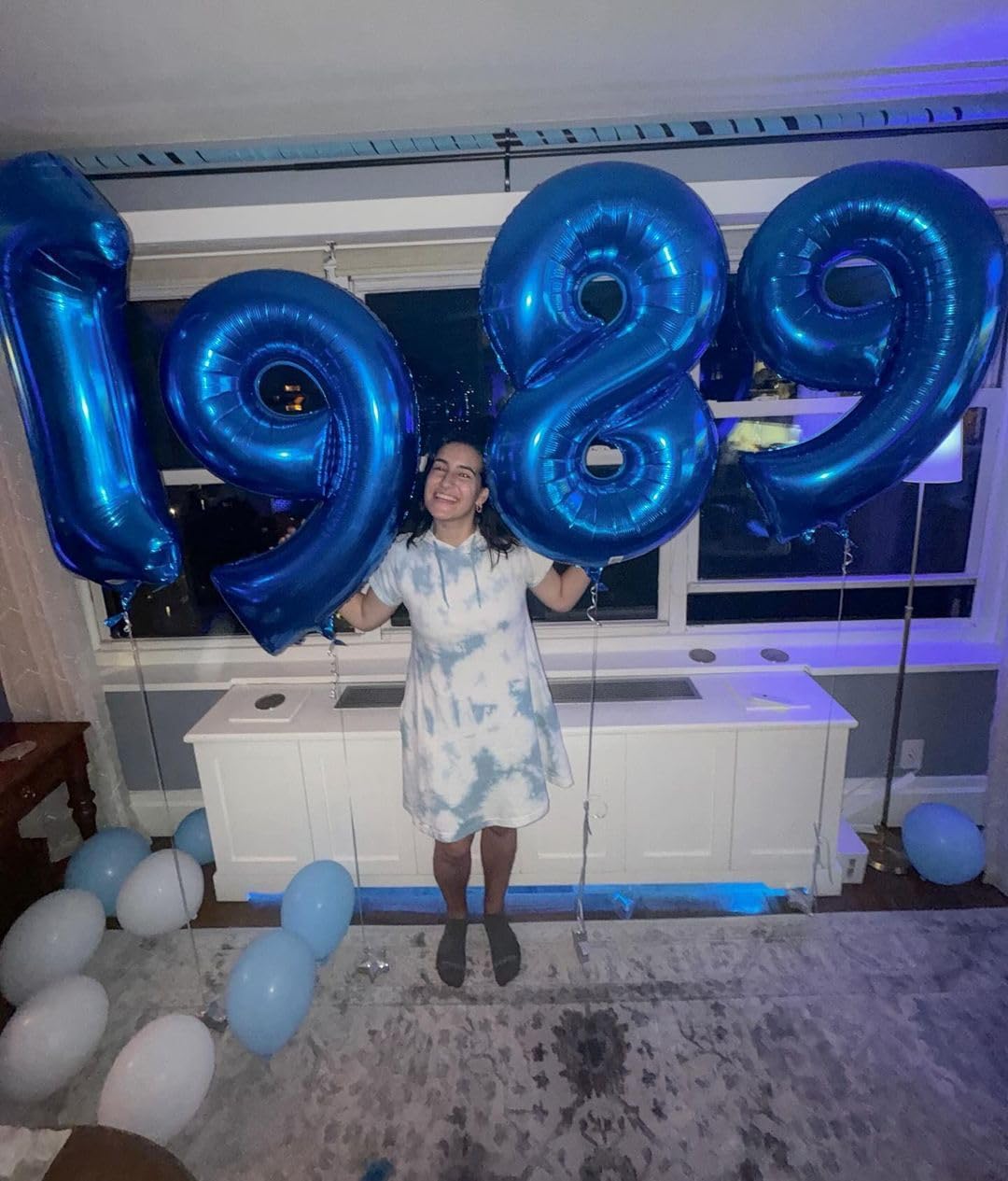 Number 19 Balloon by [Brand Name] - 40 Inch Navy Blue Birthday Decoration for 19th Party