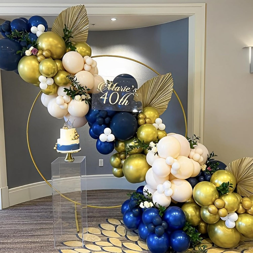 Voircoloria Navy Blue Balloons - 110pcs 12-Inch Dark Blue Latex for Graduation, Wedding & Parties