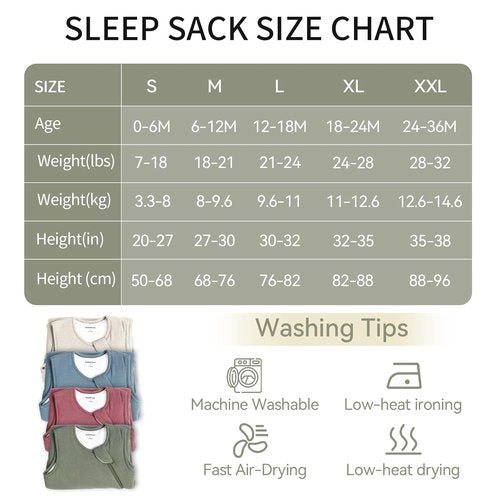 BubblePanda Sleep Sack - Supersoft Bamboo Baby Wearable Blanket | 6-12 Months, 1.0 Tog, Breathable Design