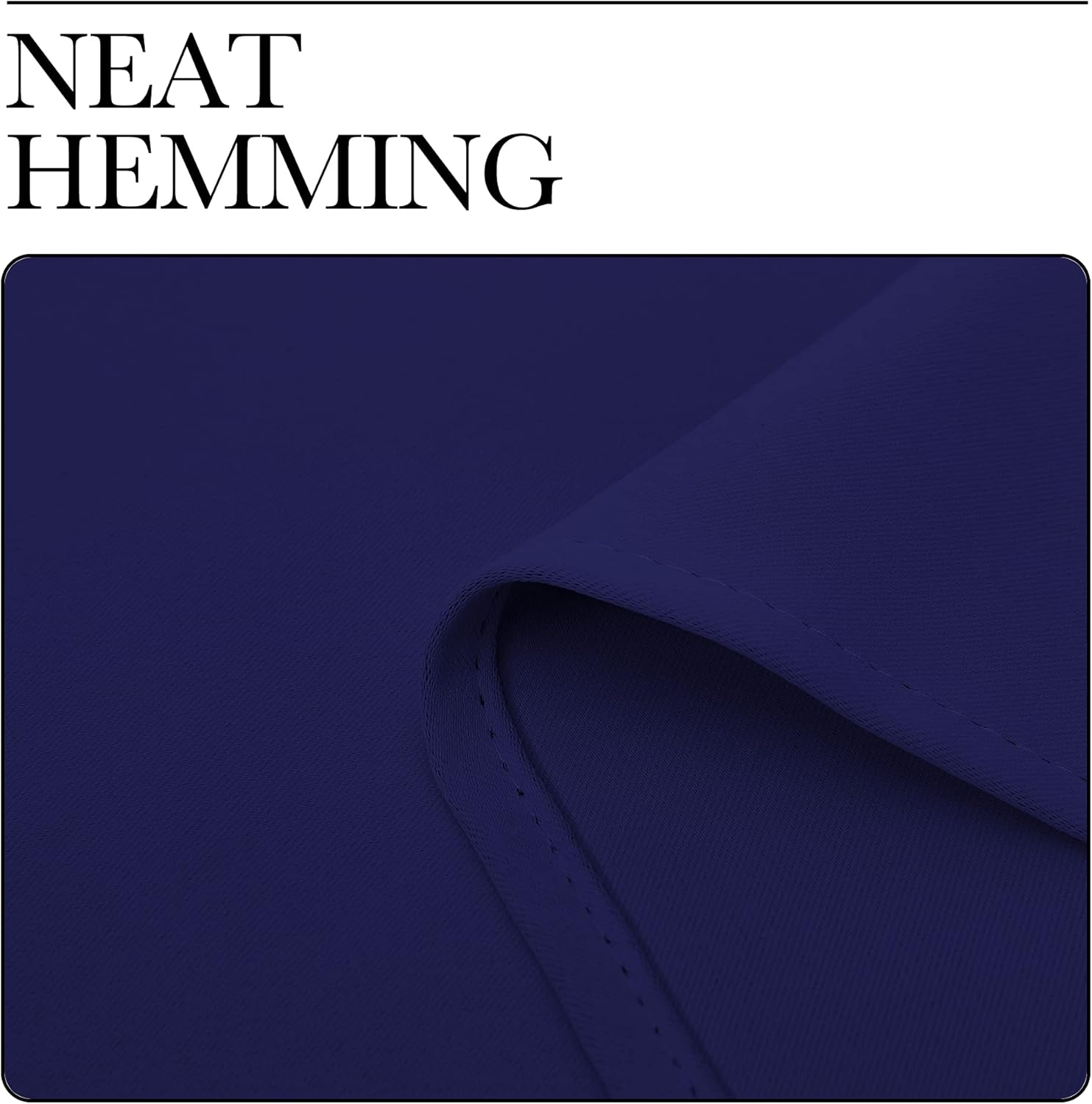NICETOWN Navy Blue Blackout Curtains - Thermal Insulated 96-Inch Drapes for Large Windows | 2 Panels, 55" Wide