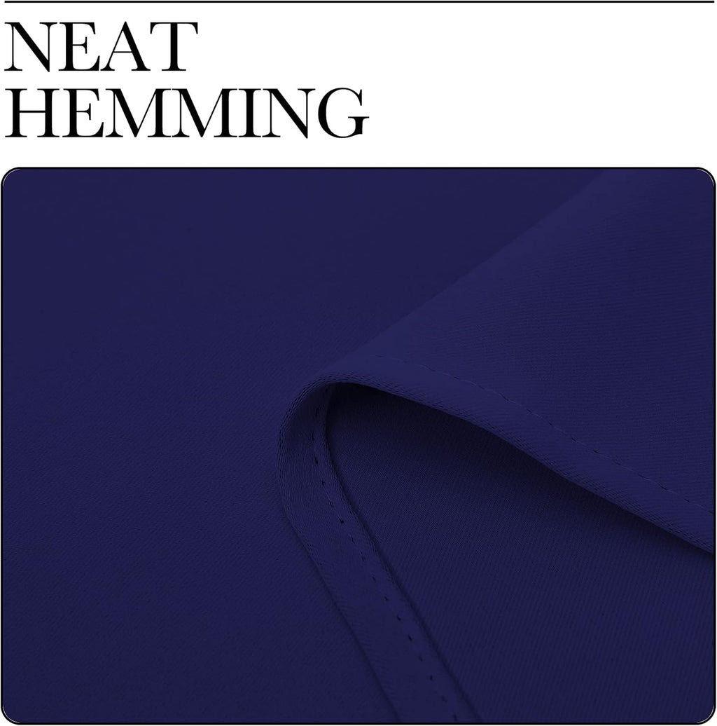 NICETOWN Navy Blue Blackout Curtains - Thermal Insulated 86-Inch Drapes for Large Windows | 2 Panels, 55" Wide