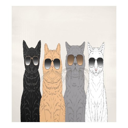 Cat Print Dishwasher Magnet Cover 23x26 inch,Decorative Dishwasher Magnet Cover Cat Pattern Refrigerator Magnetic Sticker Cover