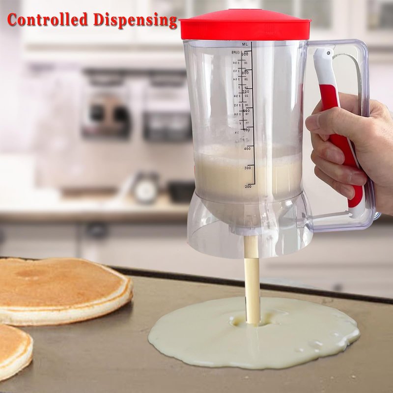 Griddle Breakfast Kit for Blackstone, 8 Piece Griddle Accessories Set, Include Pancake Batter Dispenser, Heavy Duty Bacon Press, Egg Rings, Large 8" Pancake Ring,Oil Sprayer