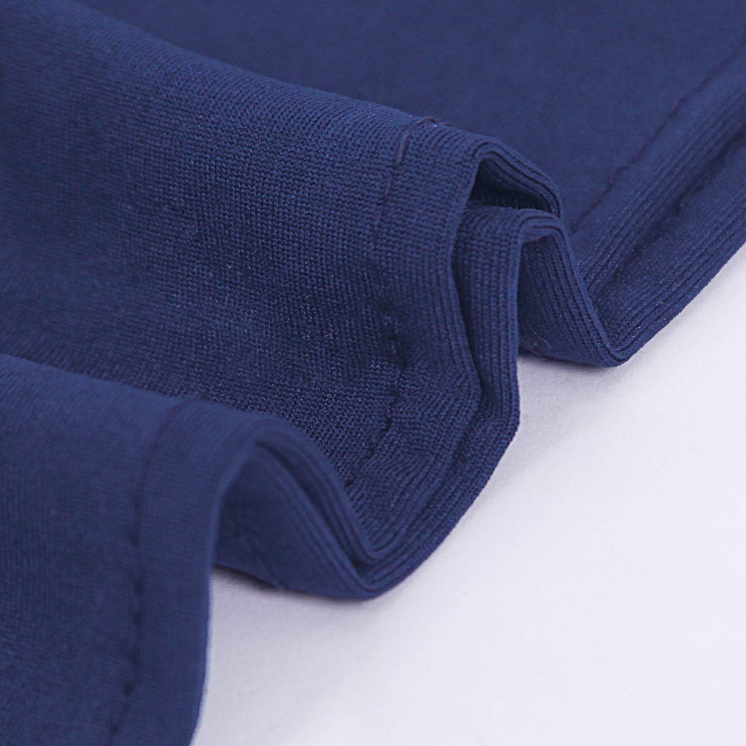 Peomeise Navy Spandex Chair Sashes - 25pcs with Buckle Slider for Wedding & Party Decor