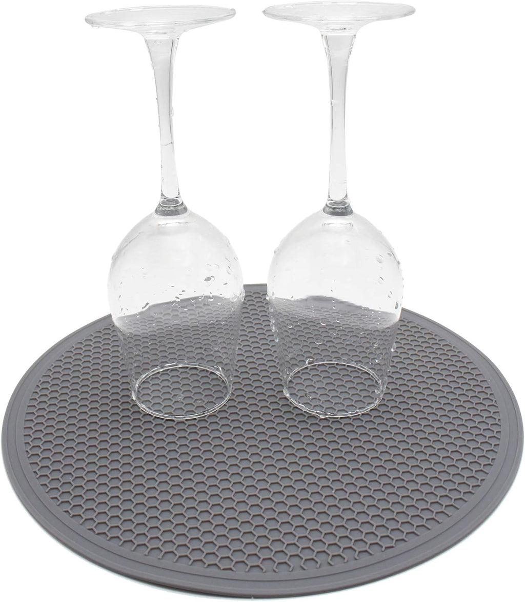 Tongjude Silicone Microwave Mat - Non-Slip Trivet & Hot Pot Holder | 11.7" x 11.7", Dishwasher Safe