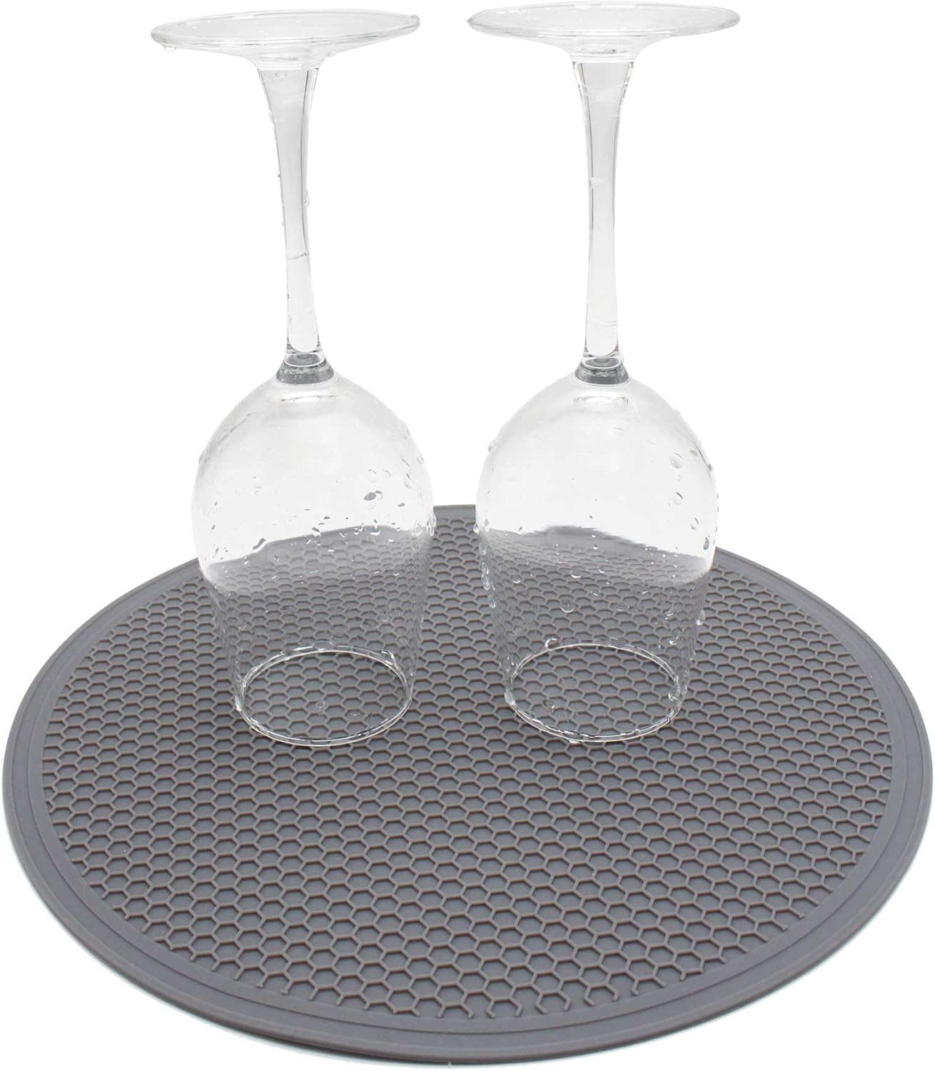 Tongjude Silicone Microwave Mat - Non-Slip Trivet & Hot Pot Holder | 11.7" x 11.7", Dishwasher Safe
