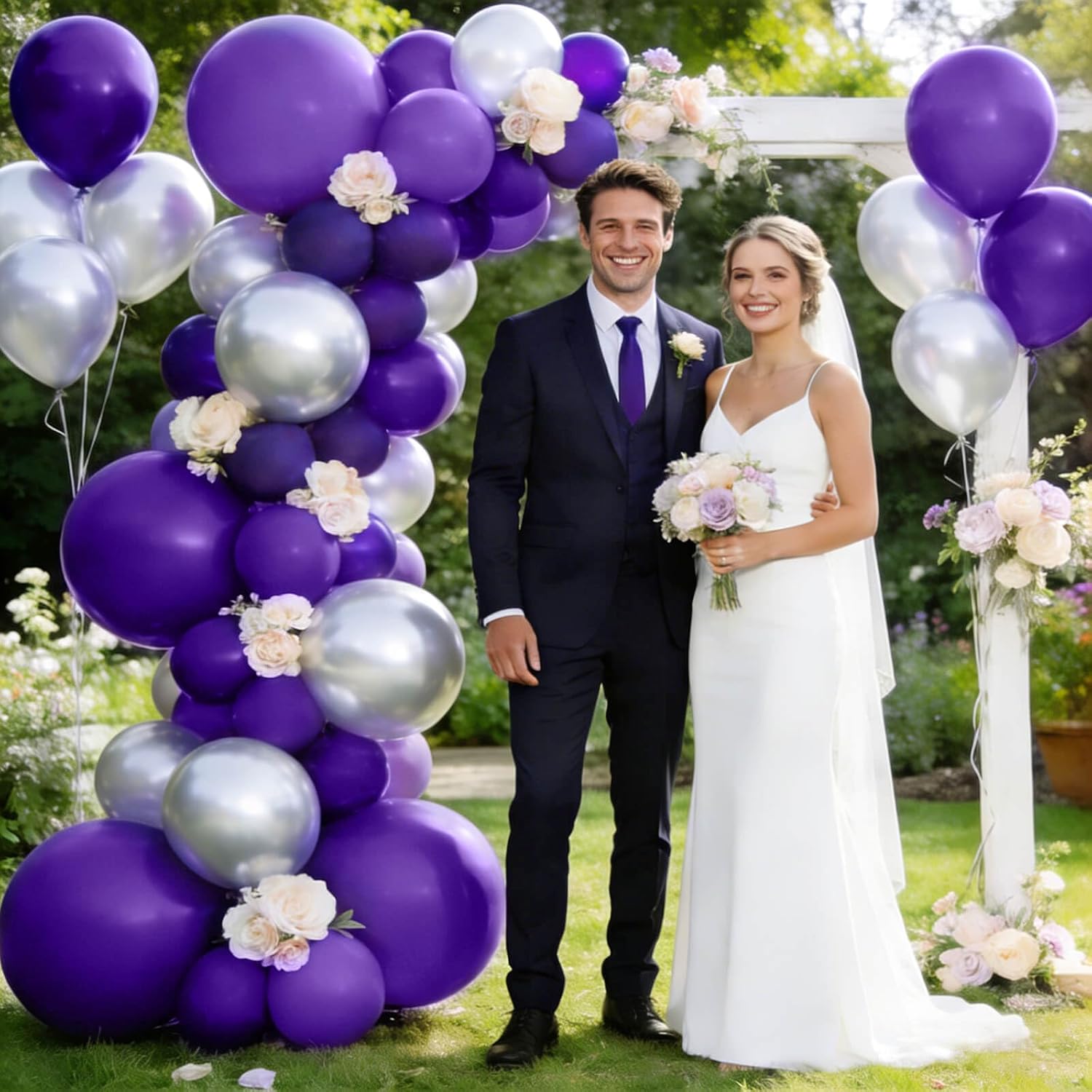 Purple Latex Balloons by [Brand Name] - 110pcs 12-Inch for Birthday Parties & Baby Showers