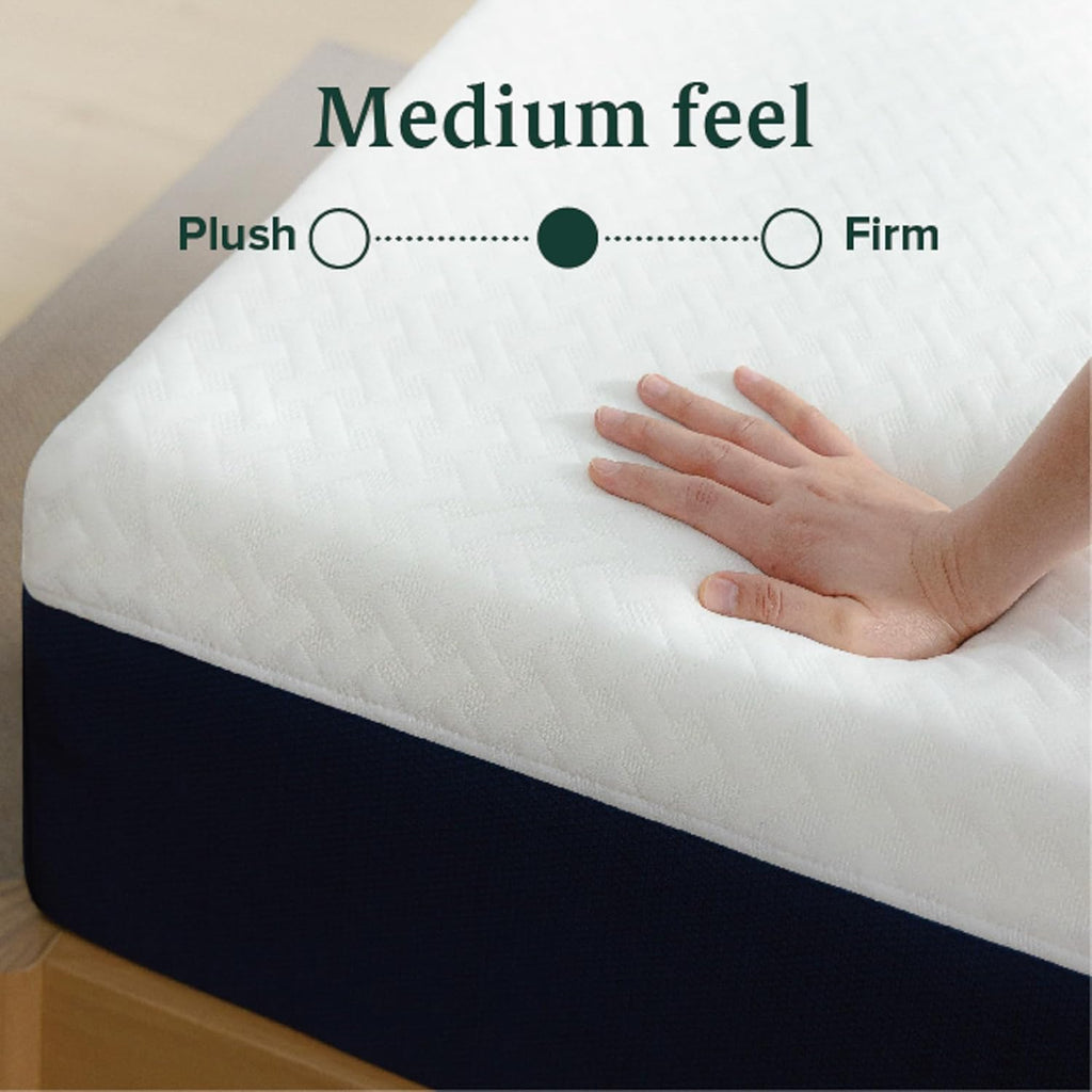 ZINUS 10 Inch Full Hybrid Mattress - Cooling Comfort, Medium Firm, Fiberglass Free, Motion Isolation