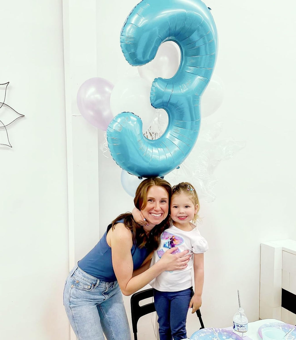 Pearlescent Blue Number 6 Balloon - 40 Inch Birthday Decoration | Perfect for 6th Birthday Parties