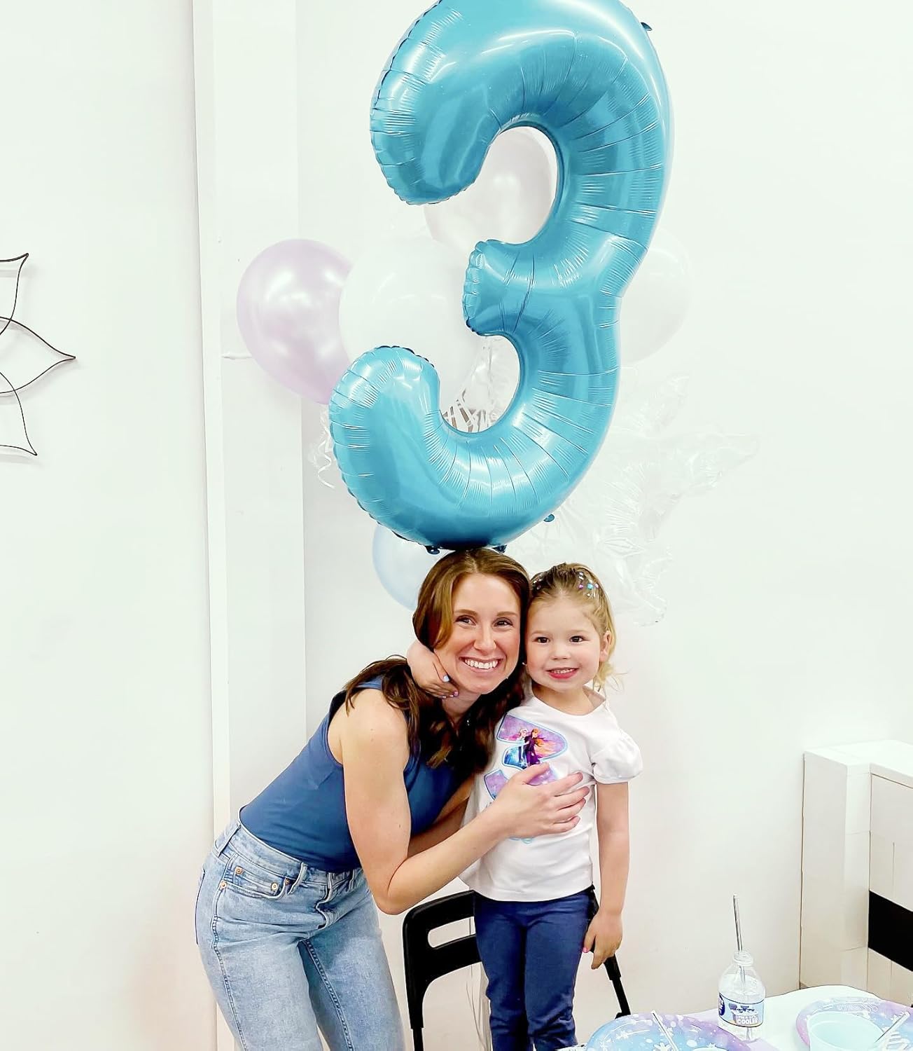 Pearlescent Blue Number 6 Balloon - 40 Inch Birthday Decoration | Perfect for 6th Birthday Parties