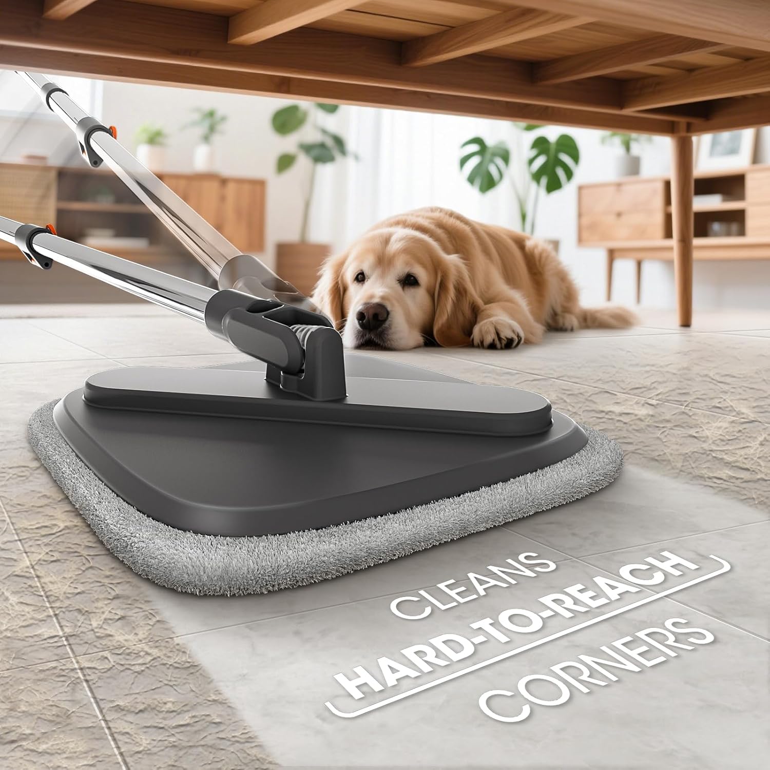 Skiennix Spin Mop and Bucket Set - Deep-Cleaning System with Separate Dirty Water | Versatile for Floors and Walls