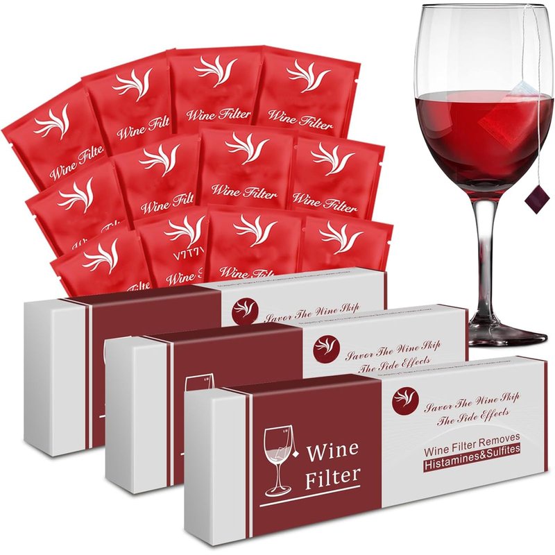 36 Pack Wine Purifier, Wine Filters that Remove Histamines and Sulfite Filter Accessories Valentine's Day Gifts for Men and Women