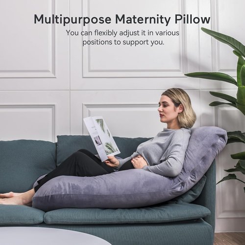 Momcozy Pregnancy Pillow - Comfortable Knee Support for Side Sleepers | Ideal for Maternity Relief